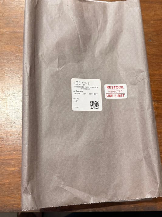 F445-3 COVER ASSY, POP-OUT