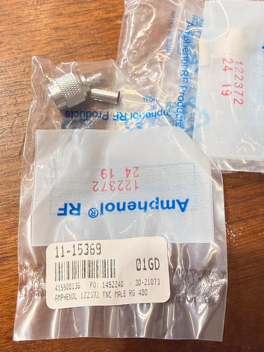 11-15369 AMPHENOL TNC 400 STRIGHT PLUG
