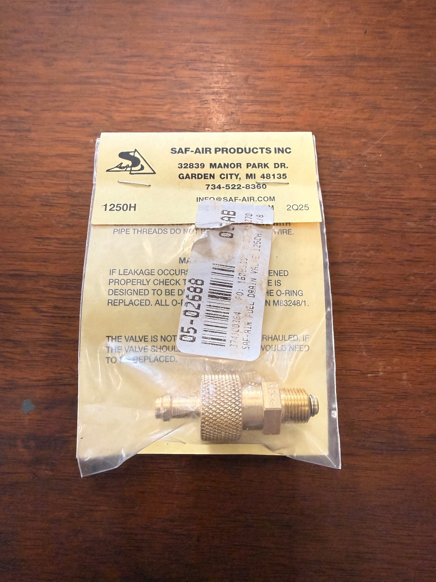 05-02688 SAF-AIR DRAIN VALVE
