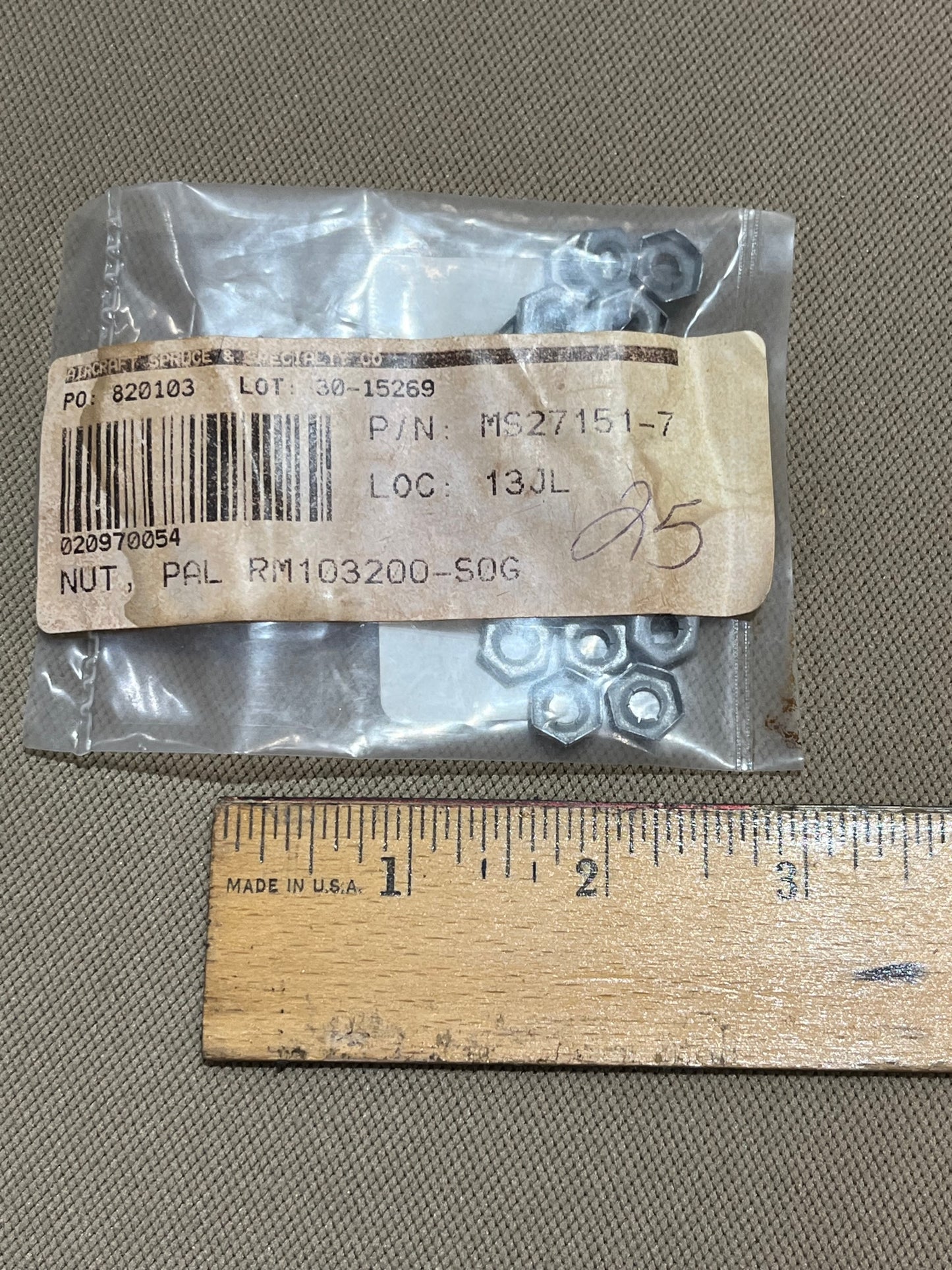 MS27151-7 PALNUT