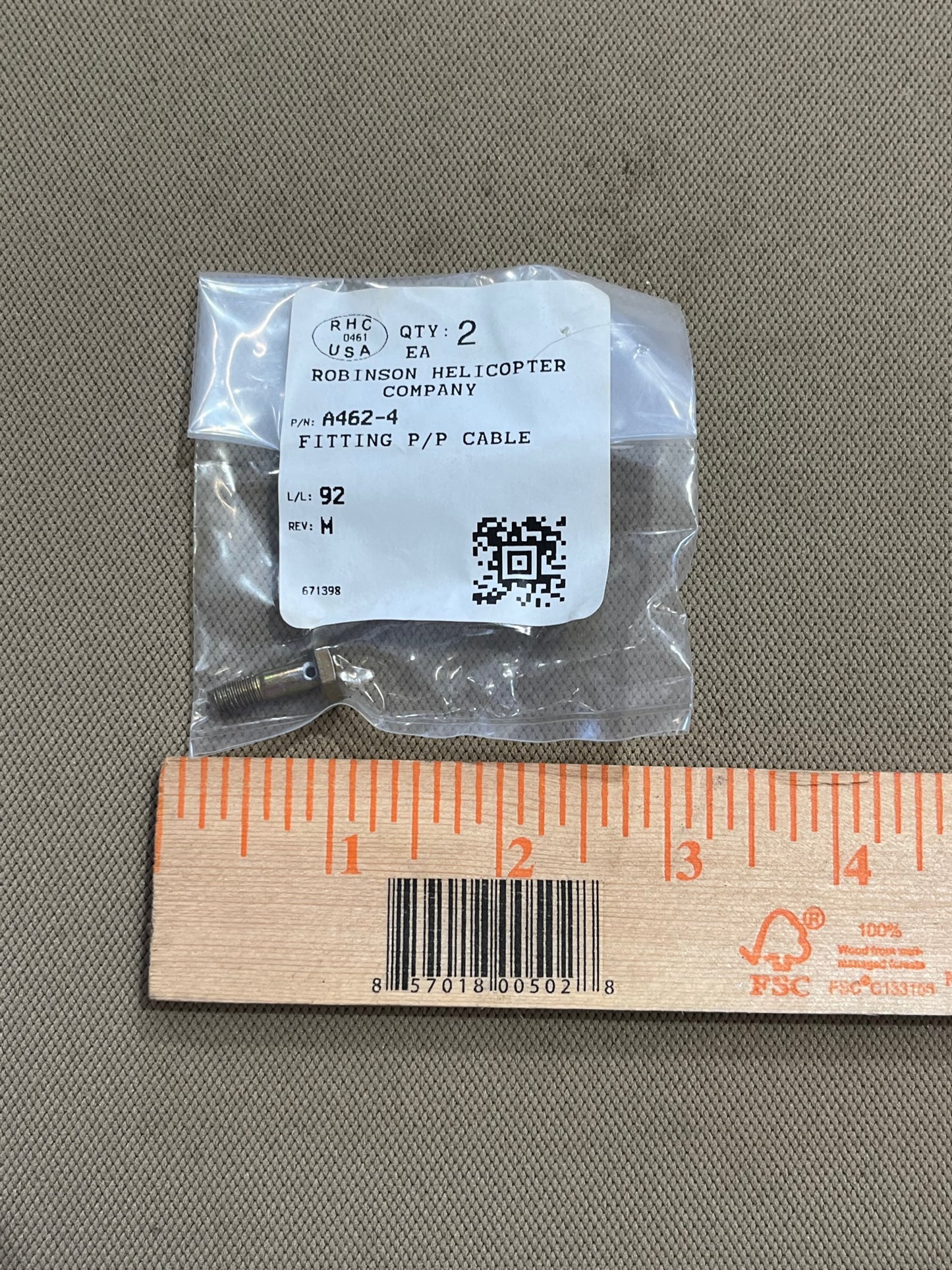 A462-4 FITTING P/P CABLE