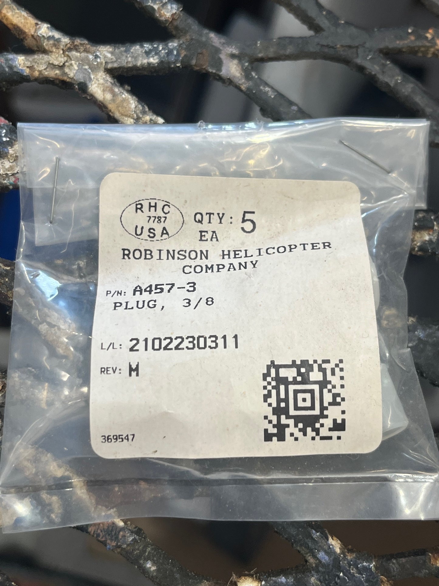 A457-3 PLUG, 3/8