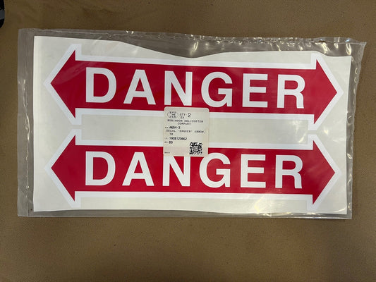A654-3 DECAL "DANGER"