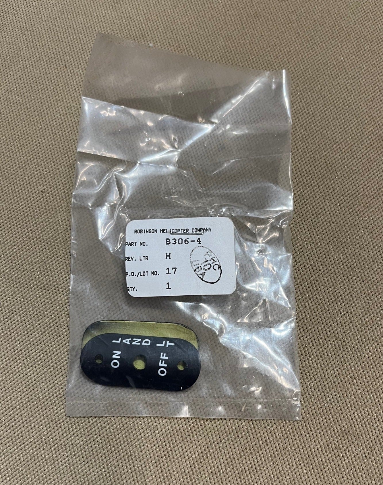 B306-4 SWITCH COVER