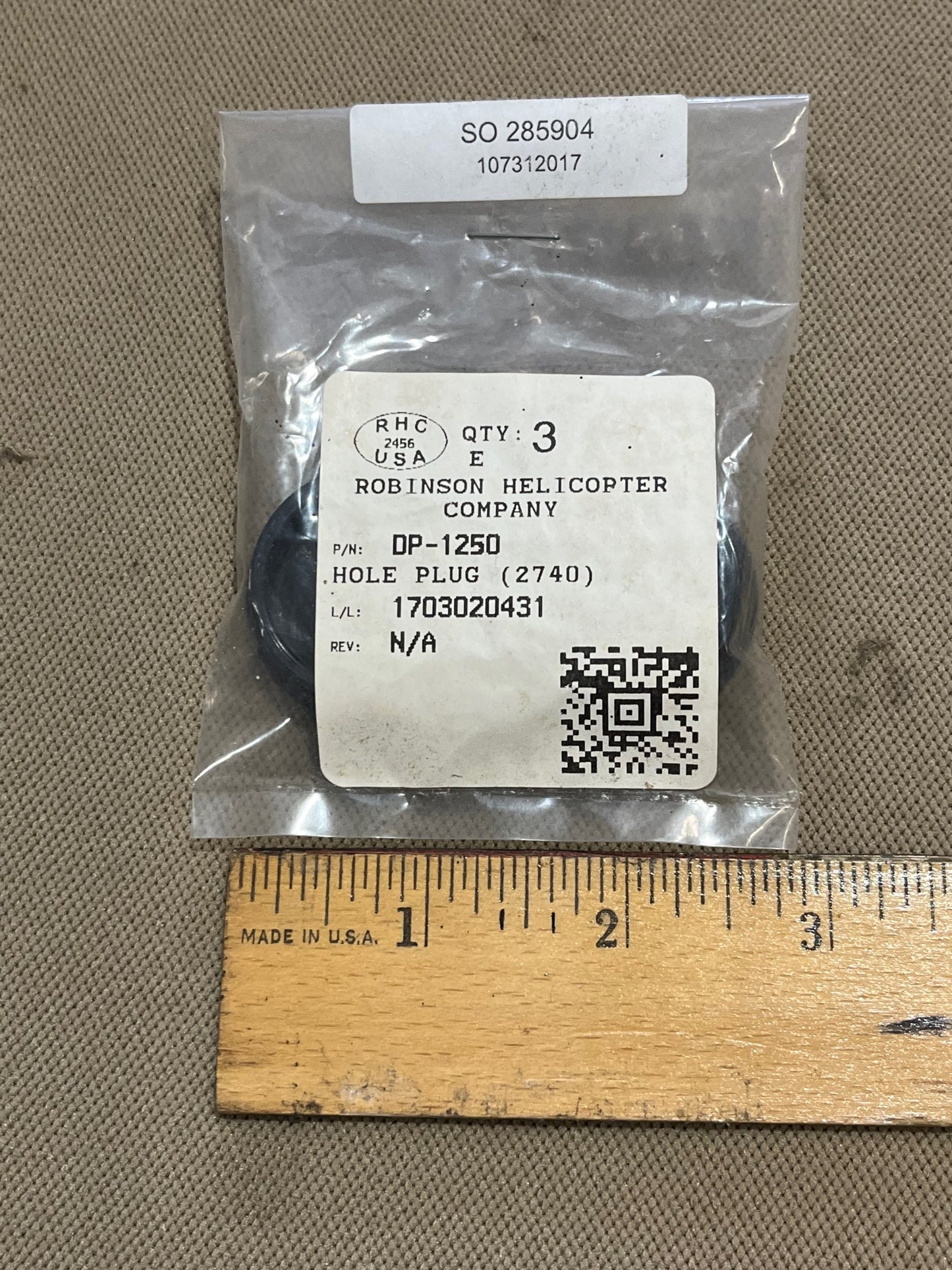 DP-1250 HOLE PLUG