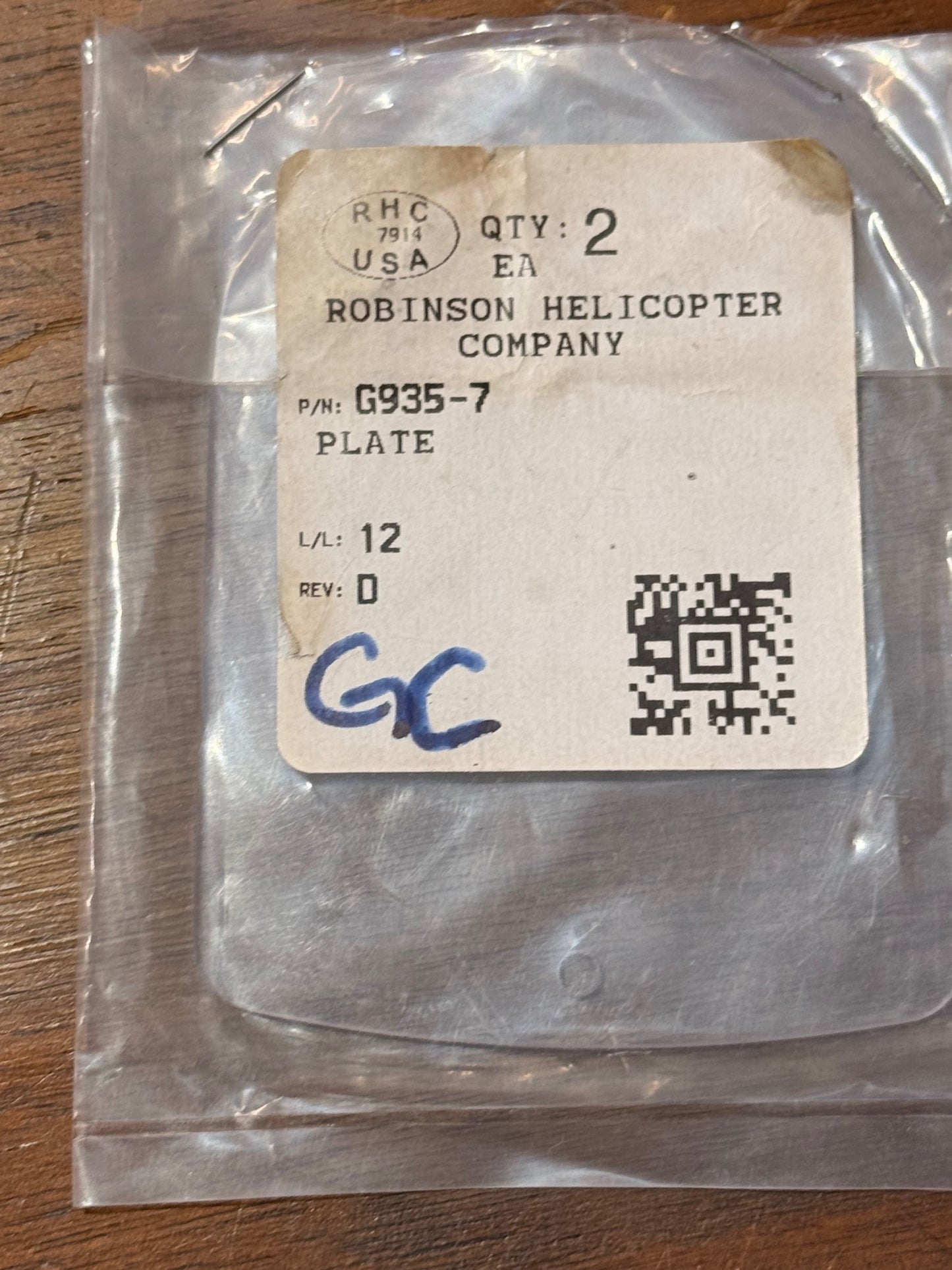 G935-7 PLATE