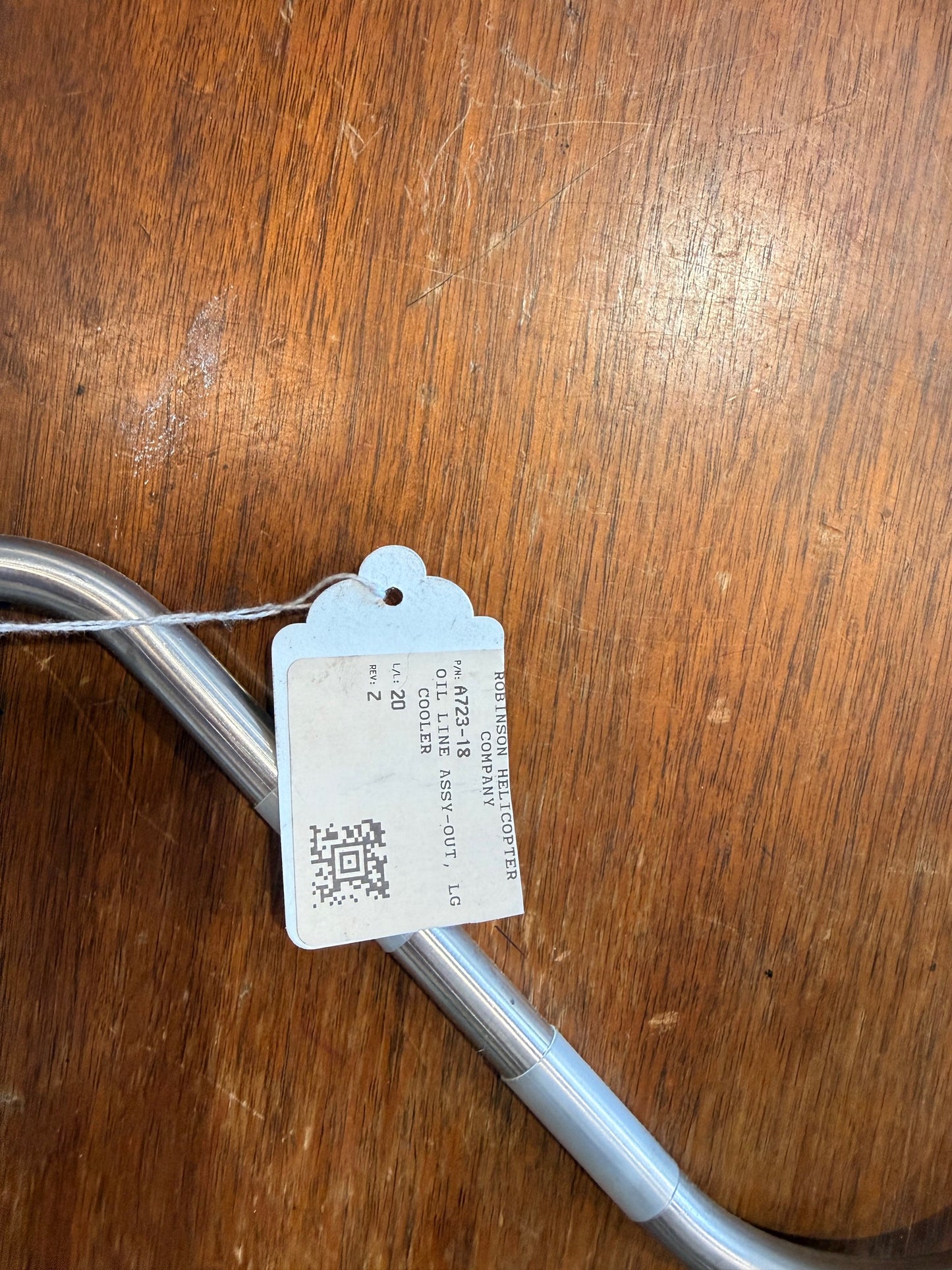 A723-18 OIL LINE ASSY-OUT, LG COOLER