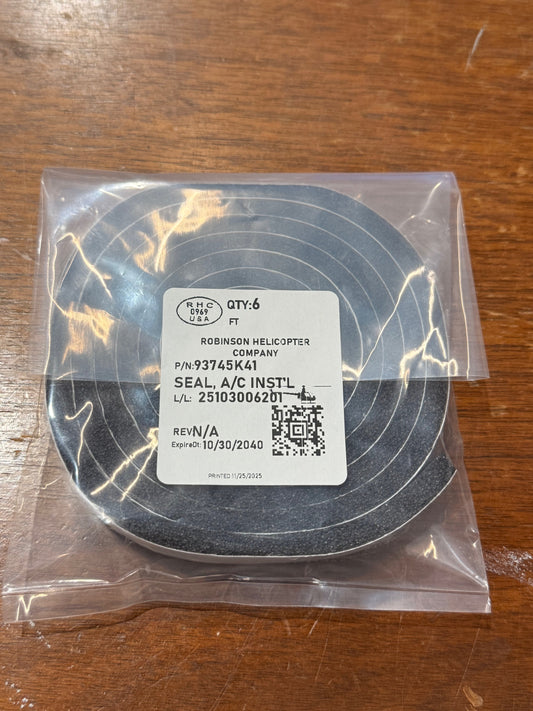 93745K41 SEAL, A/C INST'L