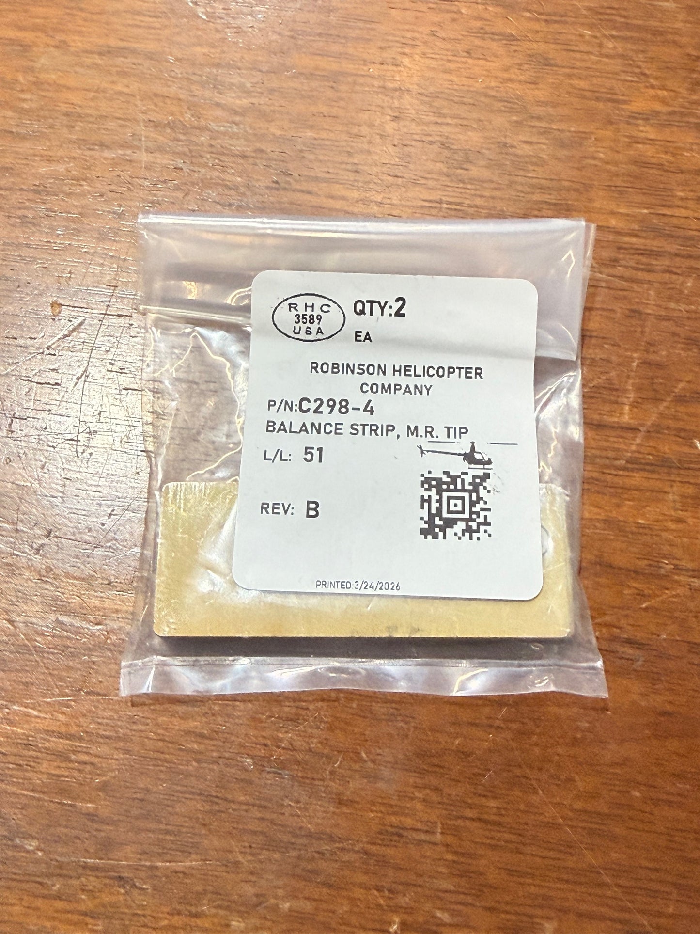 C298-4 BALANCE STRIP, M.R TIP