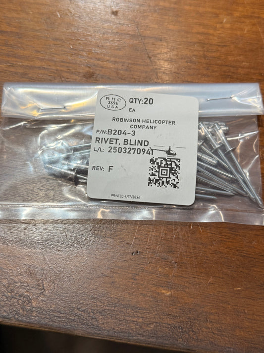 B204-3 RIVET, BLIND