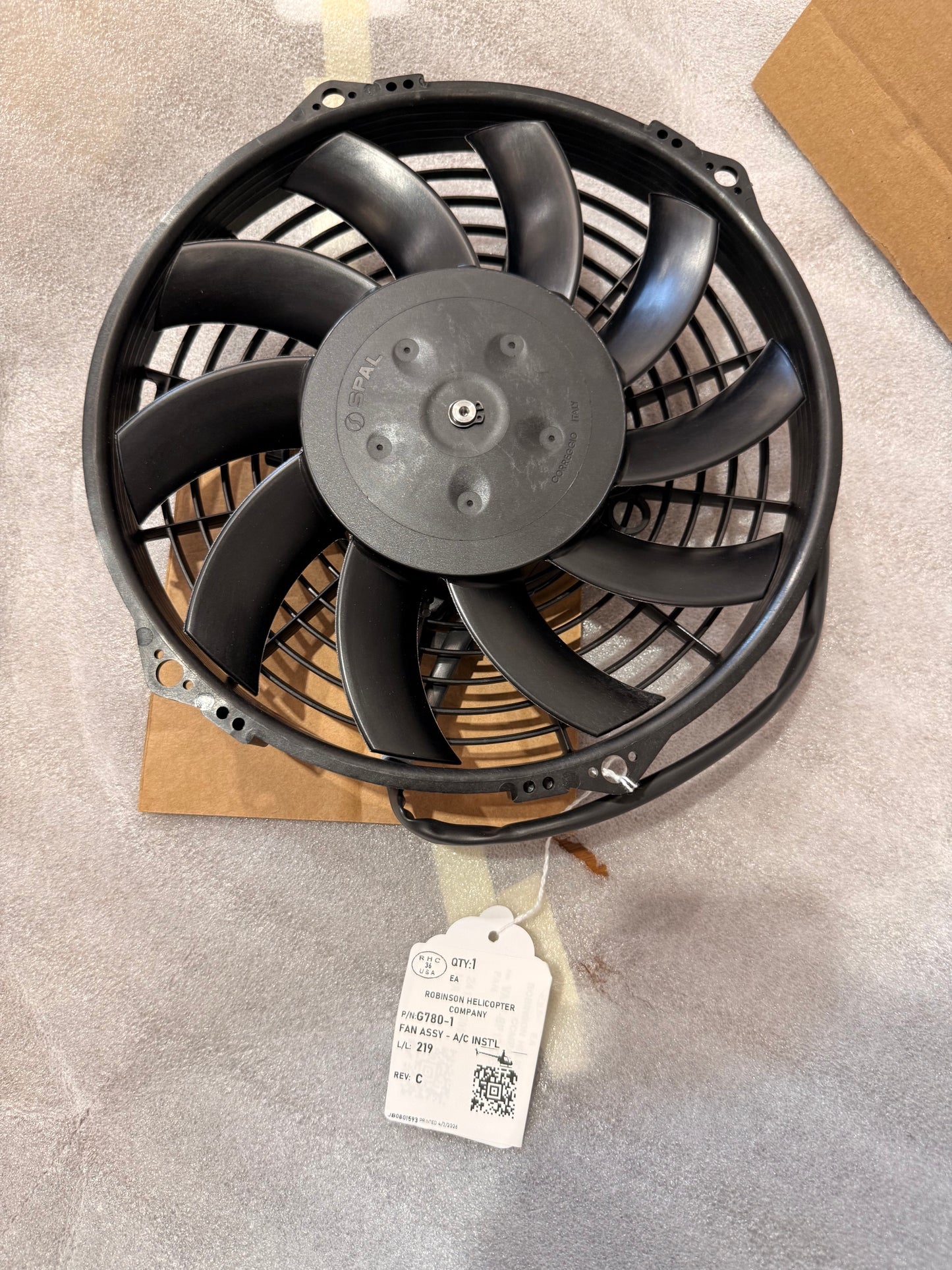 G780-1 FAN ASSY - A/C INST'L