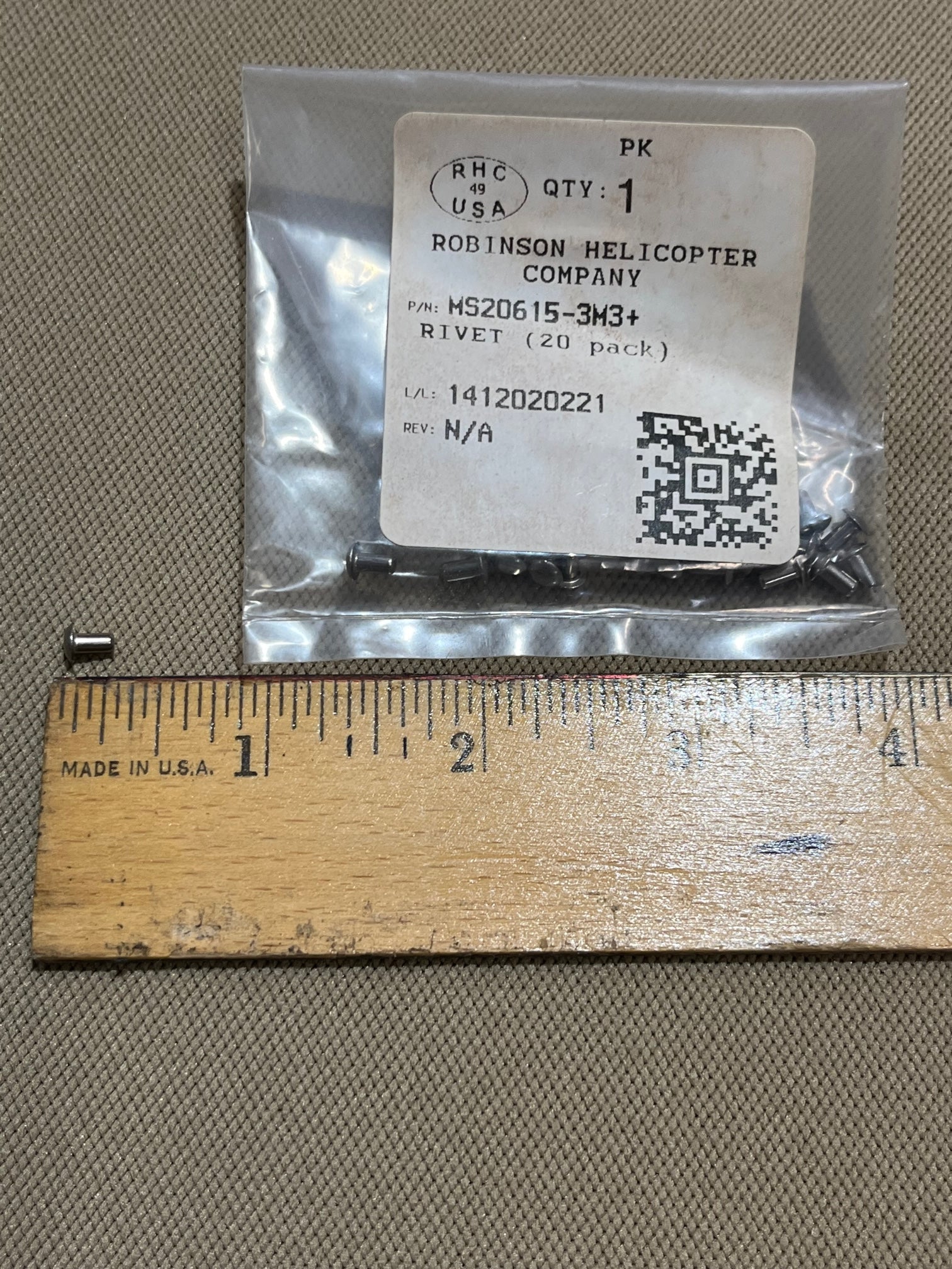 Ms20615 Form.pdf MS20615-3M3S RIVET – Prestige Robinson Helicopter Parts