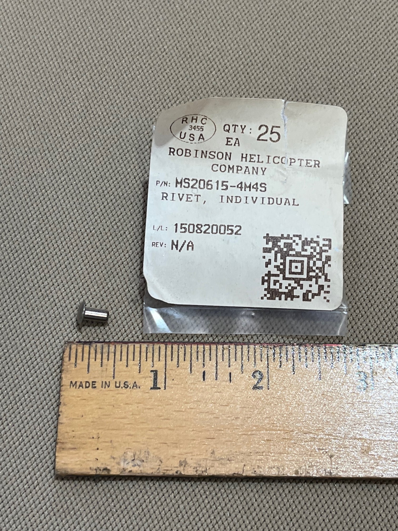 Ms20615 Form.pdf MS20615-4M4S RIVET – Prestige Robinson Helicopter Parts