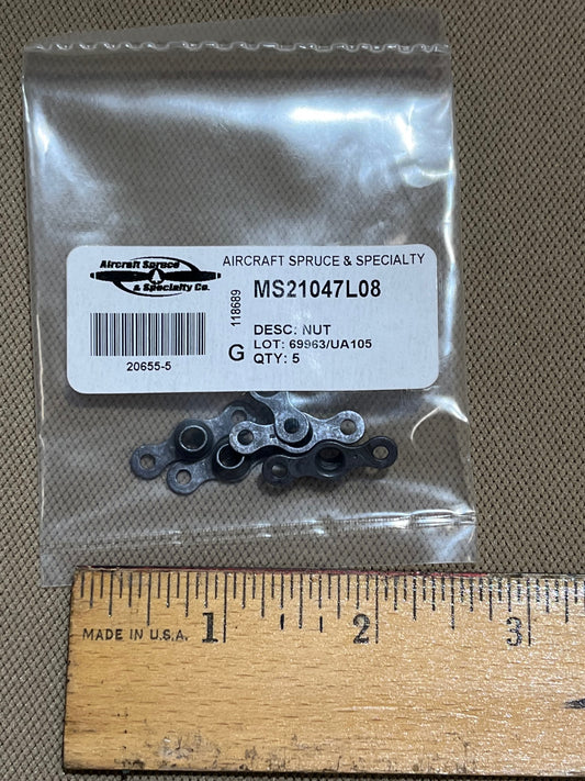 MS21047L08 / K1000-08 ANCHOR NUT