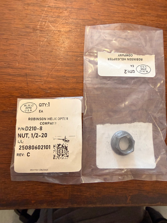D210-8 NUT, 1/2-20
