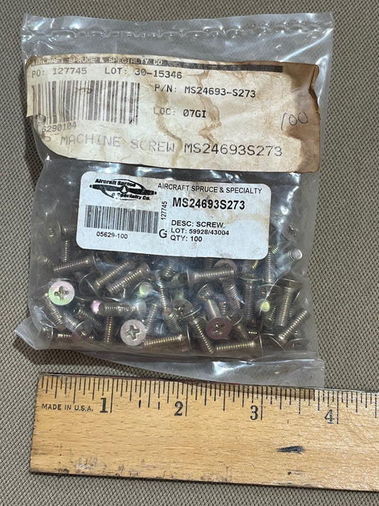 MS24693-S273 MACHINE SCREW