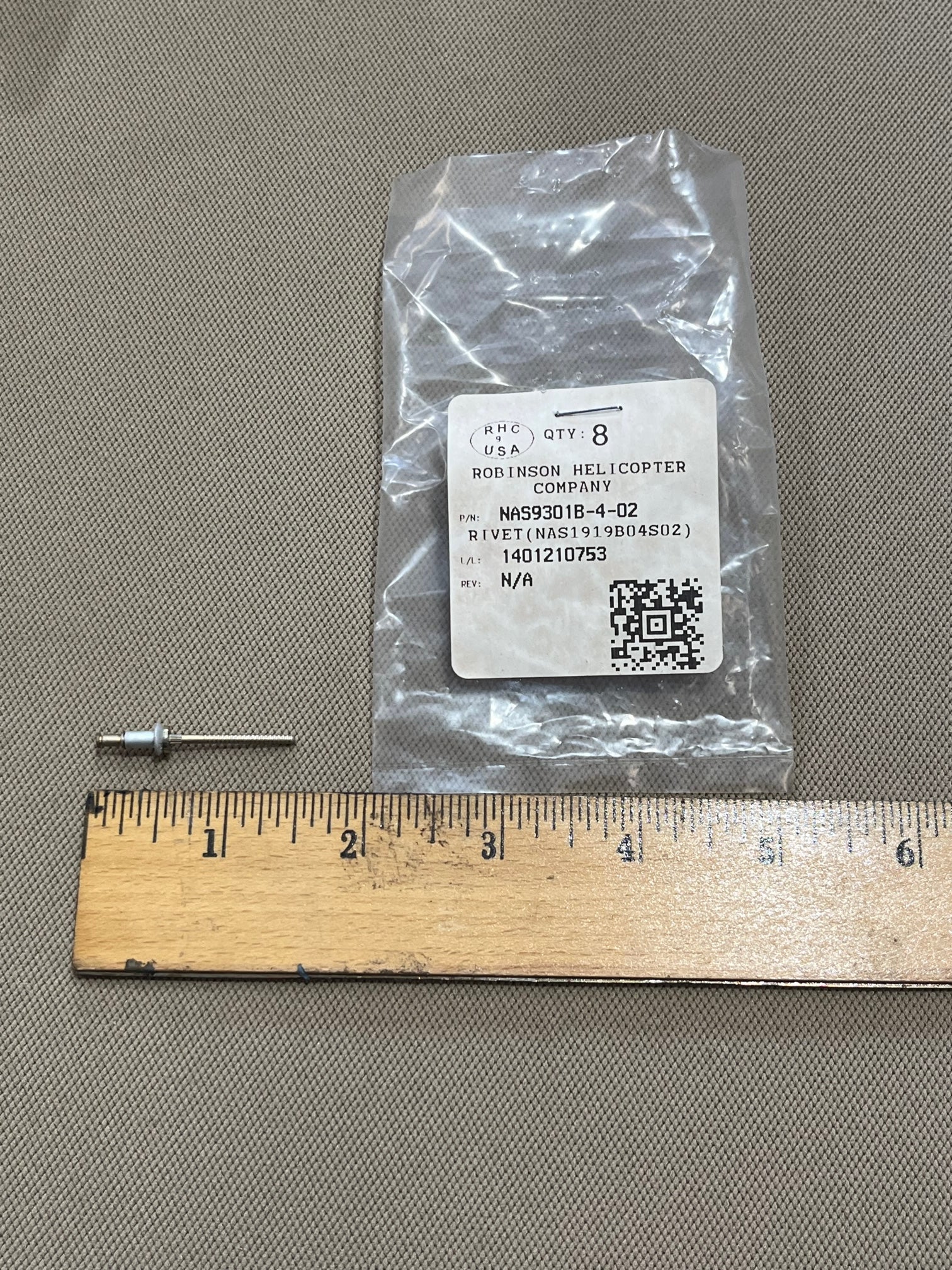 NAS9301B-4-05 RIVET – Prestige Robinson Helicopter Parts