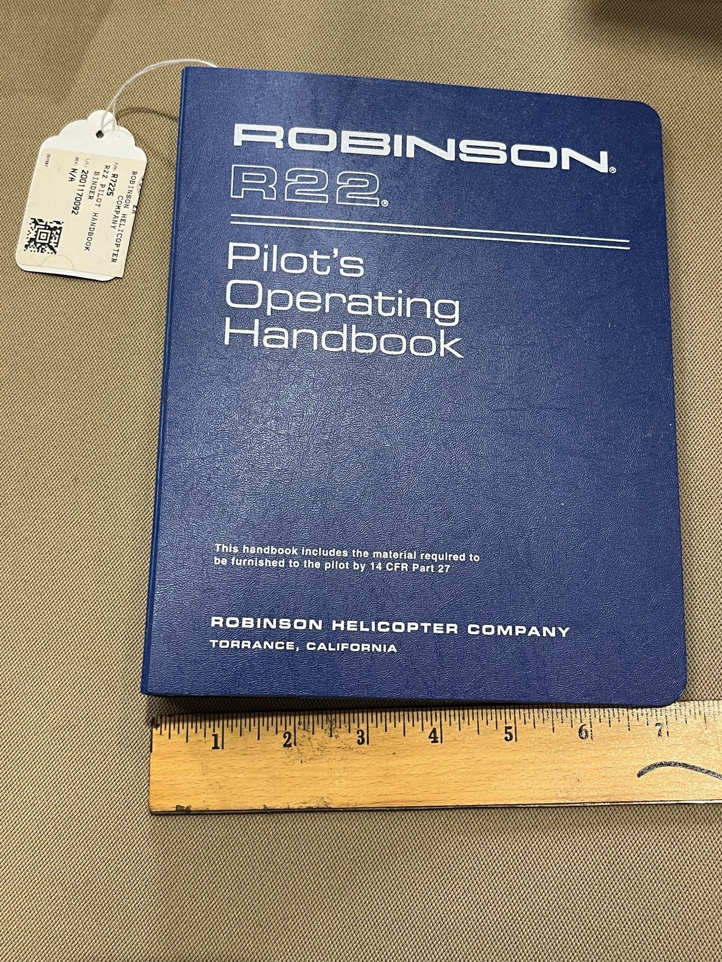 R7225 R22 PILOT HB COVER