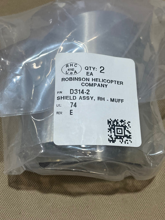 D314-2 SHIELD ASSY, RH-MUFF