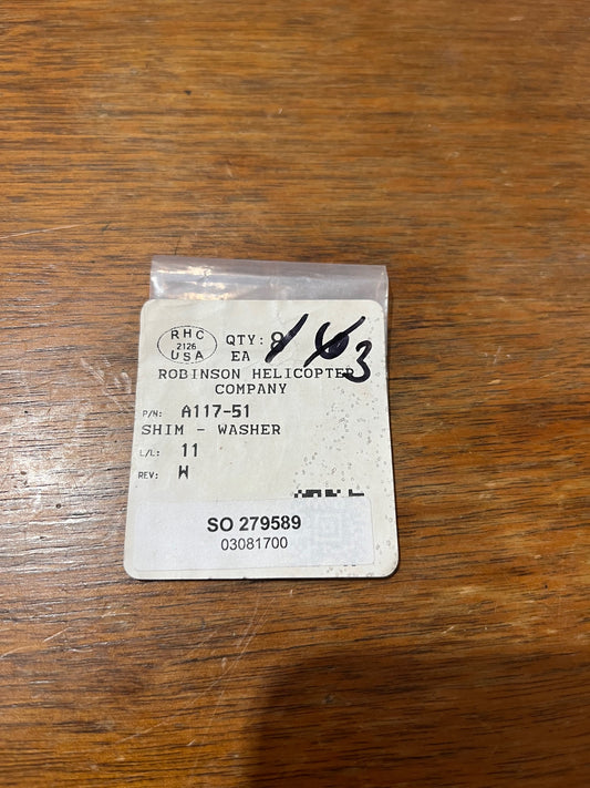 A117-51 SHIM - WASHER