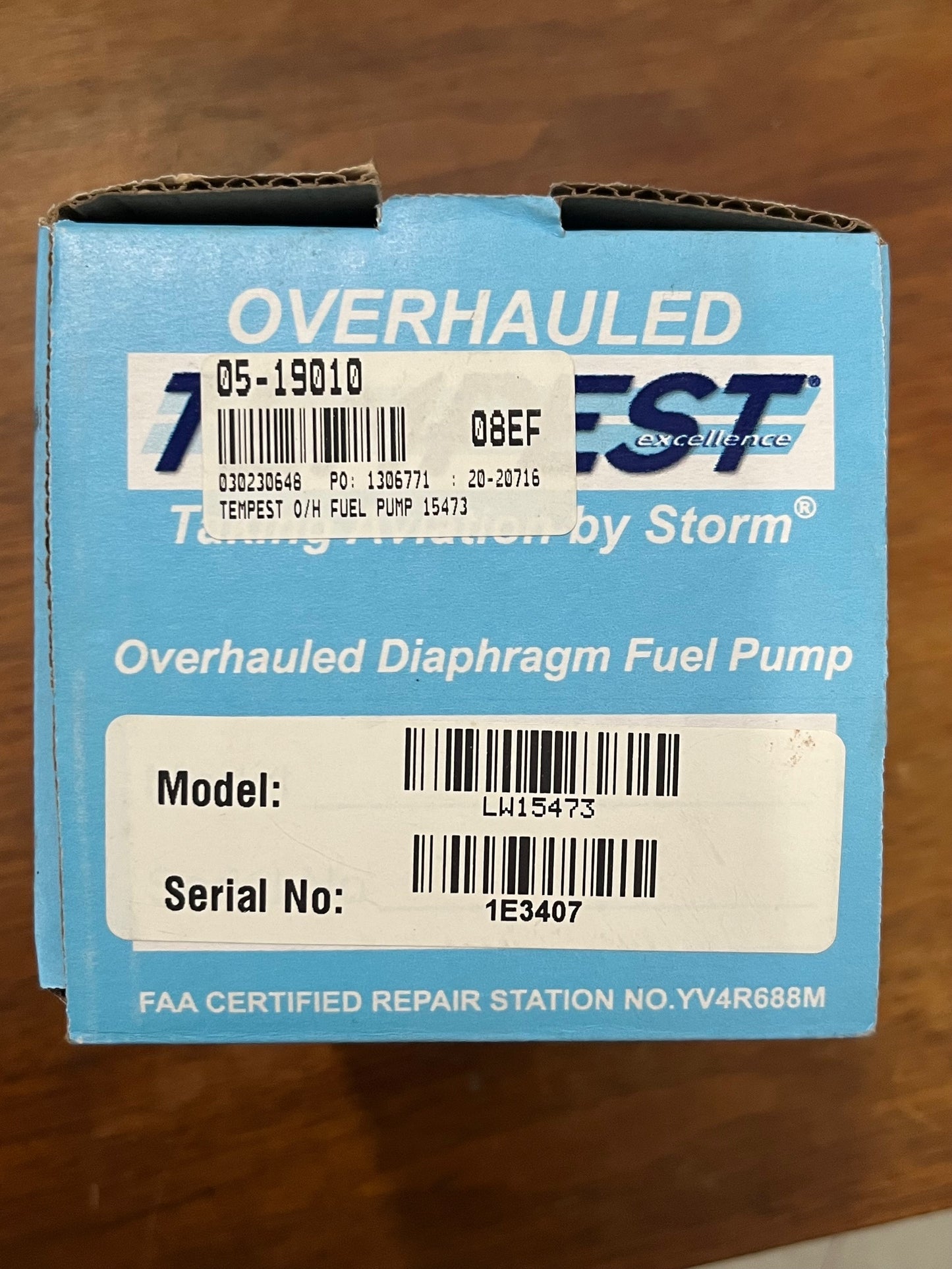 LW-15473 FUEL PUMP, OVERHAULED