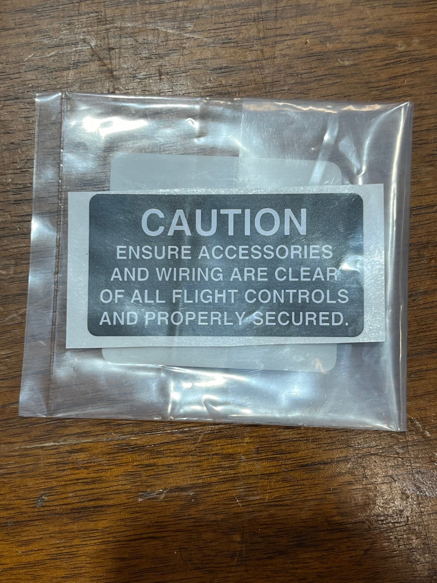 G682-15 DECAL, CAUTION ENSURE ACC