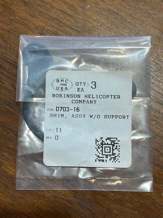 D703-16 SHIM, ASSY W/O SUPPORT