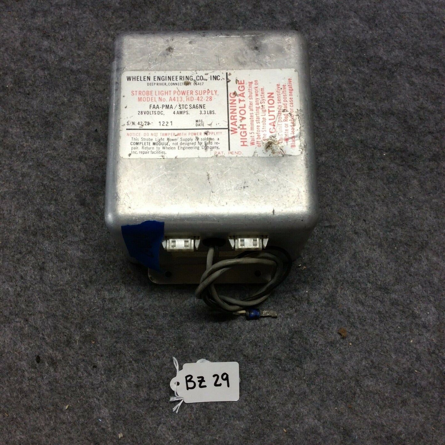 01-0266746-00C STROBE POWER SUPPLY